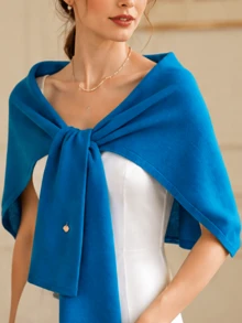 1pc Women's Solid Color Knitted Loose Multi-Functional Decorative Sun Protection Shawl Scarf, Suitable For Air-Conditioned Rooms, Travel And Vacation, Spring Summer Autumn - Multicolor - View 19