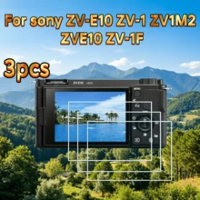 3片裝 ZV-E10 ZV-1 ZV1M2 ZVE10 ZV-1F 相機鋼化玻璃螢幕保護貼，0.3mm 9H 硬度鋼化玻璃膜，9H 硬度，超高清晰度，耐刮耐磨 - 查看 1