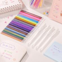 Multicolor Glitter Gel Pen Refills, Quick Dry Smooth Writing Fine Tip Ink Refills, Glitter Gel Pen Refills, Smooth Writing Fine Point Refills For Drawing, Scrapbooking And CraftsLarge Capacity Replacement Refills For Drawing, Coloring - Multicolor - View 5