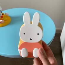 Miffy 可折疊手機支架盲盒系列:官方兔子主題手機架,耐用 ABS 塑料與矽膠材質,輕巧可折疊便攜,可愛卡通設計,適用於大多數智慧型手機 - 彩色 - 查看 4