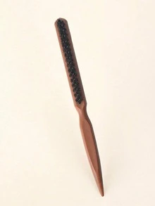 3排合成鬃毛尾梳，適用於頭皮按摩與髮型造型，日常美髮理想選擇 - 彩色 - 查看 7