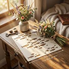 1pc Fish Wall Stencil - 10 Inch Reusable Hollow Painting Stencil, DIY Wall Painting Template, Decorative Fish Silhouette Stencil, Suitable For Home Decor, Craft Projects, Interior Design, Creative Painting, Room Renovation, Craft Template, Fish Theme Party, Events And DIY Gifts - Single Piece - View 2