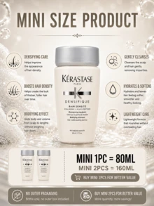 Kérastase Kerastase 豐盈洗髮精 80ml，2件/160ml，有效恢復髮密度與健康狀態，使頭髮柔順亮澤，抗屑，適合所有髮質 - Bodifying - 查看 5