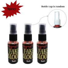 Halloween Prank Prop (Non-Cosmetic, Temporary Effect Decorative Prop Only): 3pcs/1pc Halloween Prank 30ml/Pc Artificial Fake Blood Spray, Funny Prop, Ideal Choice For Cosplay Enthusiasts And Halloween Party Participants! - Multicolor - View 12