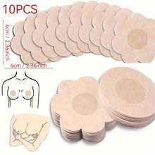 1 Pair Invisible Strapless Adhesive Breast Lift Pads, Water Drop Shape Design, Trimmable Fit, Non-Slip And Reusable, Suitable For Swimwear, Strapless Tops, Vacation, Pool And Daily Wear, Skin-Friendly Breathable And Washable - Thin style - View 9