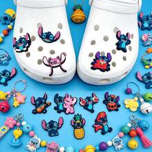 22 Pack Stitch Charms, Multiple Styles Lilo Stitch & Angel Cartoon Shoe Charms, Waterproof Rubber Shoe Decoration Pins For Clogs, Bubble Slides, Backpack Wristband, Holiday Gifts Collection Set - A - View 7