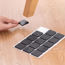 24/48/72Pcs Plastic Silent Chair Leg Protectors - Anti-Slip Noise Reduction Furniture Pads, Suitable For Dining Chairs And Tables, Dark Brown, Durable Plastic Material, Furniture Protection, Modern Aesthetic, Plastic Structure, Chair Leg Protectors - Multicolor - View 13