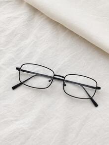 1 pieza Gafas de hombre con marco delgado de plata, estilo japonés - Multicolor - Ver 6