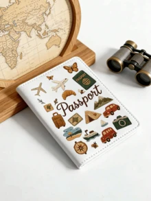 Multi-Color Airplane & Car Travel Pattern Travel Passport Cover, Foldable Portable Multi-Functional Storage Design, Waterproof & Dustproof, Ideal Customized Gift For Air Travel, Commuting, Group Tours, Family Outings, Friends Gatherings And More - Multicolor - View 16