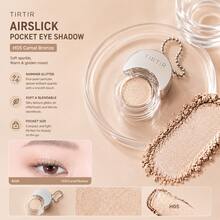 TIRTIR Airslick 口袋眼影盤 1.5g 迷你啞光閃爍亮片眼影 防水持久 成人化妝品 夏季節慶旅行彩妝 假日派對禮物必備 5 個單色可選 - H05 CAMEL BRONZE - 查看 9