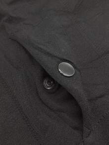 Men's Thermal Pants, Flannel Lined, Fleece-Lined Base, With Button - Black - View 8