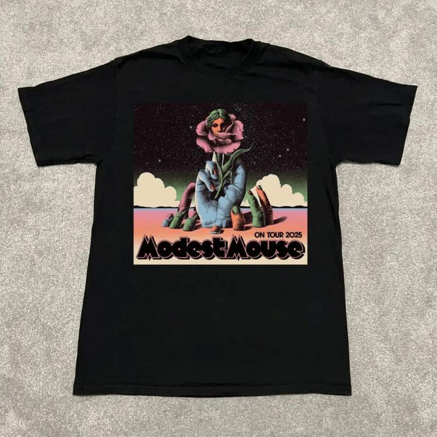 Modest Mouse On Tour Fan T-Shirt Us941 - Black - View 1
