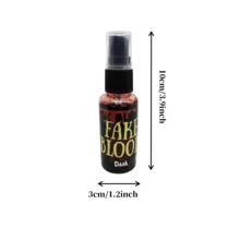 Halloween Prank Prop (Non-Cosmetic, Temporary Effect Decorative Prop Only): 3pcs/1pc Halloween Prank 30ml/Pc Artificial Fake Blood Spray, Funny Prop, Ideal Choice For Cosplay Enthusiasts And Halloween Party Participants! - Multicolor - View 3