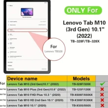 2入組 9H 鋼化玻璃螢幕保護貼 適用於 Tab M10 第3代 2022 10.1 吋 TB328FU,防刮、表面光滑且高靈敏度反應 - 無色 - 查看 8