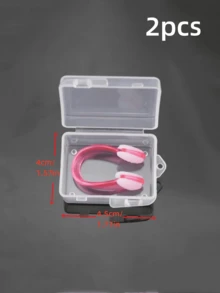 1/2pcs Silicone Swimming Nose Clips & Earplugs, Waterproof & Anti-Slip, Suitable For Swimming Training - Multicolor - View 13