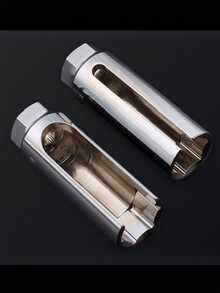 (The Traces On It Are Rust Proof Oil Applied To Prevent Rusting, Not Product Dirt Or Quality Issues) 1Pc Narrow/Wide Mouth Japanese&European Style Oxygen Sensor Socket Sleeve,Induction Socket Wrench-Effortless Oxygen Sensor Remover/Installation Tool - Black - View 11