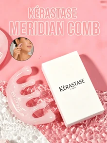 Kérastase 粉色經絡梳 9*4.8cm 樹脂五齒頭皮按摩梳 頭部按摩器 頭皮與身體放鬆 適合個人使用與送禮 - 粉色 - 查看 2