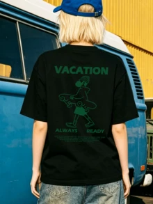 Women T-Shirts - Black - View 3