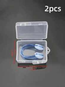 1/2pcs Silicone Swimming Nose Clips & Earplugs, Waterproof & Anti-Slip, Suitable For Swimming Training - Multicolor - View 12