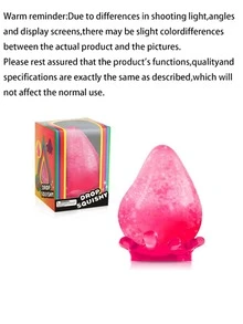 1pc Cute Water Drop Shaped Squishy Toy With Base, Bright Color, Soft Touch, Squeezable And Deformable, Stress Relief Desk Ornament For Students And Adults, Ideal Gift - Multicolor - View 13