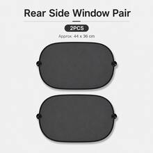 5pcs Car Window Sunshade Set, Foldable Mesh Vehicle Window Covers With Suction Cups, Front Side Rear Window Sun Visor Shades For Heat Insulation, UV Protection & Privacy - Multicolor - View 15