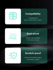 DATA FROG Dust Cover Dustproof Case Mesh Stopper Anti-Scratch Sleeve Compatible Switch & OLED NS Switch Charging Dock - Multicolor - View 5