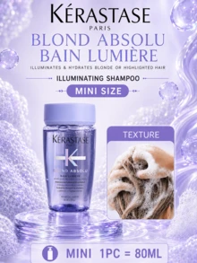 Kérastase 光澤滋潤洗髮精 80ml，2件/160ml，增強頭髮光澤，深層保濕，使頭髮柔軟輕盈，特別適合漂染或挑染頭髮 - Hydrating illminating - 查看 11