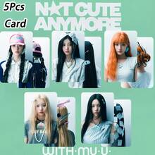 5pcs Ill-IT Card, Not Cute Anymore Photocard, K-Pop Fans Merch Goods, Wonhee, Iroha, Yunah, MOKA, Minju Card, Collectible Card, Can Be Stored In Card Holder, Wallet, Passport And Other Places, Travel Photo Check-In Card, Friend Gift, Birthday Gift - Multicolor - View 3