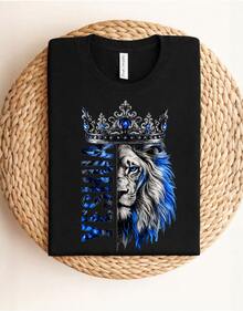 Women's Yeshua T-Shirt, Black Unisex Blouse, 100% Premium Cotton, Casual Streetwear Short Sleeve Shirt - 黑色 - 查看 7