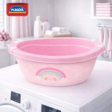 Bacia Arco-Íris Plasutil | 17 Litros | Higiene e Organização - rosa - Visão 3