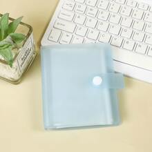 1pc 3.5-Inch Photo Album, Cute Light Color Transparent Photo Card Storage Book, Mini Sticker Book, DIY Guide, 60 Slots, PP Material, Suitable For Storing K-Pop Photo Cards, Photos, Board Game Cards, Etc. - one-size - View 8