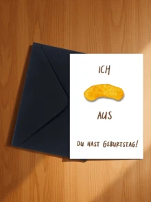 1 pieza Regalo de cumpleaños emocionante - Estoy emocionado por tu cumpleaños - Tarjeta de cumpleaños divertida adecuada para mujeres y hombres - Tarjeta de cumpleaños divertida - A - Ver 22