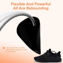 10Pcs Adjustable Plastic Shoe Stretcher, Spring Shoe Trees, Shoe Shapers For Sneakers, Leather Shoes, Anti-Wrinkle Accessories For Shoe Care - Black - View 9