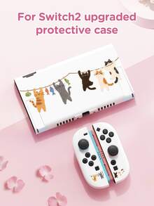 1pc Cute Cat Design Protective Case, Compatible With Switch 2nd Generation (2025), For Switch NS/Switch OLED/Lite, Suitable For Switch 2 Game Console Accessories, Storage Bag, Switch Protective Case, Romantic Gift For Switch Players - Multicolor - View 11