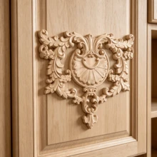 1pc Solid Wood Carving Hollow Decals, Woodworking Supplies, Home Decorations, Suitable For Cabinets, Doors And Windows, Furniture, Background Walls, Porches, Offices And Other Decorations, Holiday Decorations, DIY Decorations. - Multicolor - View 7