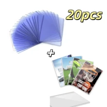 3/5/10/20/25/30/50/100Count 35Pt Topload Holders For Cards,Baseball Card Protectors, Made Of Hard Plastic,7.6x10.2cm Rigid Plastic Card Sleeves, Baseball Card Protectors Made Of Hard Plastic, Suitable For Baseball Cards, Game Cards, Trading Cards - Multicolor - View 12