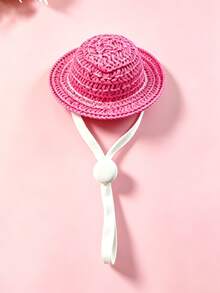 Topi Jerami Kecil untuk Hewan Peliharaan, Dapat Diatur Ukurannya, Topi Matahari Mini Berwarna-warni, Topi Anyaman Rotan, Dekorasi untuk Hamster, Kadal, Hamster Emas, Burung Beo, Burung, Topi Kertas Rotan Buatan Tangan, Penutup Kepala - MultiWarna - View 13