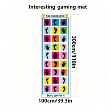 Large Team Game Floor Mat, Group Gathering Entertainment Props, Polyester Clear Printing Game Props, Fun Sensory Folding Floor Mat Made Of Polyester Fiber, Is A Body Coordination Game Accessory, Multi Person Interactive Balance Challenge - Multicolor - View 8