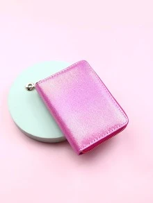 Glossy Girls Small Wallet Coin Purse Clutch - Hot Pink - View 4