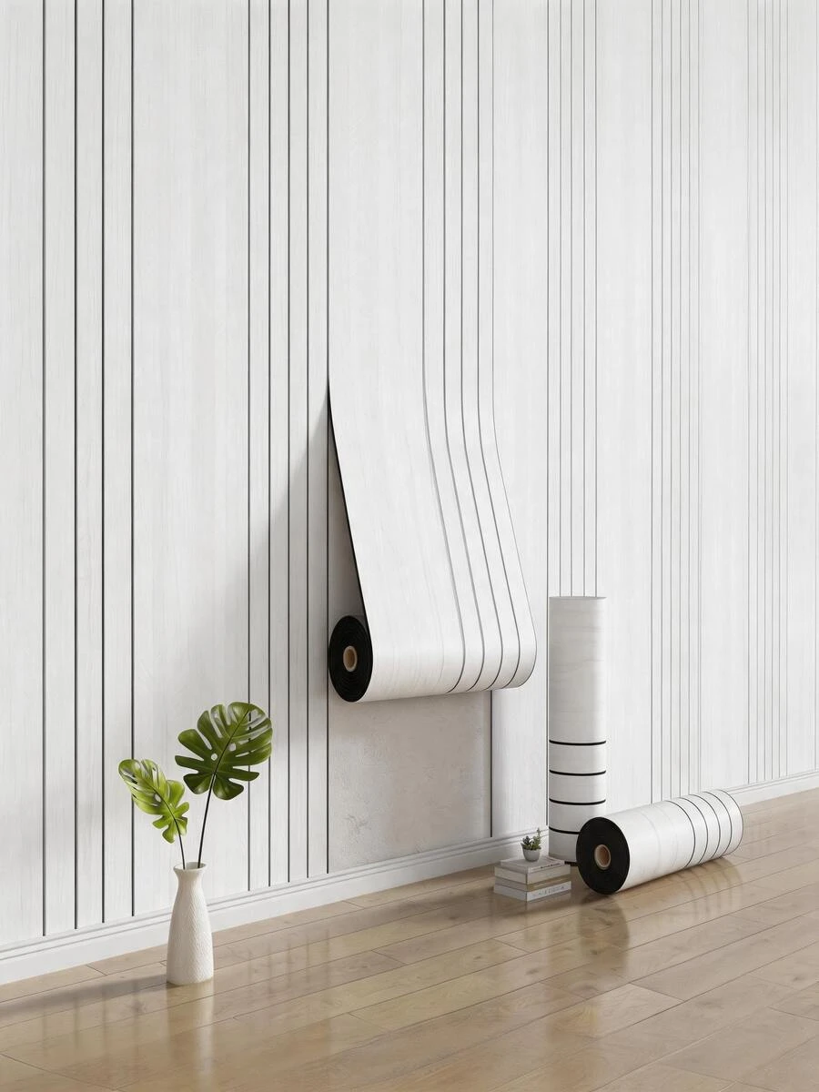 1 Rolle selbstklebende PVC Holzmaserung Wandpaneel 40*300CM/15.7*118.1IN dicke Kunst-Eichenholzmaserung selbstklebende Tapete 3D schallisolierende Wandpaneel geeignet für Wände und Decken Tapete Wandaufkleber Wanddekoration