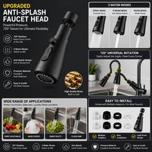 Ekstensi Keran Universal, Aksesori Ekstensi Keran Anti Percikan, Cocok untuk Wastafel Dapur, Adaptor Keran Berputar 360 Derajat - MultiWarna - View 3