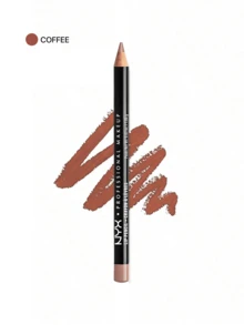 NYX Slim Lip Pencil Coffee (SPL822) 0.03oz/1.04g – Matte Finish, Creamy Texture For Smooth Application, Long-Wearing Lip Contouring, Prevents Lipstick Bleeding, Professional Makeup Tool For Daily Wear, - Coffee (SPL822) - View 1