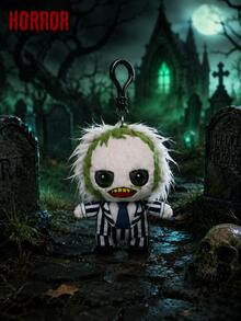 Monogram 1pc Officially Licensed Horror Movie Series Mini Plush Bag Clip Goth Backpack Charm - Multicolor - View 5