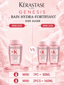 Kérastase Kerastase 強化洗髮精 80ml，2件 160ml，有效控油、減少頭皮屑、增加髮量與光澤，適合脆弱髮質 - Fortifying - 查看 4