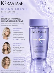 Kérastase 光澤滋潤洗髮精 80ml，2件/160ml，增強頭髮光澤，深層保濕，使頭髮柔軟輕盈，特別適合漂染或挑染頭髮 - Hydrating illminating - 查看 8