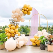 6/6.6/7.2FT Metal Arch Backdrop Stand Wedding Arch Frame For Birthday Party Decor - View 8