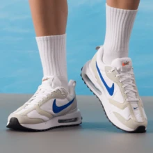Nike Air Max Dawn Retro Round Toe American Style Air Cushioning Shock Absorbent Wear-Resistant Lightweight Rebound Low-Top Casual Shoes For Men - White Blue - View 4