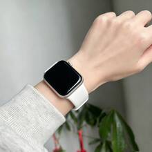 1件女款運動手錶錶帶，相容 ，適用 38mm 40mm 41mm 42mm 44mm 45mm 46mm 49mm Series Ultra S11/10 9/8/7/6/5/4/3/2 SE - 白色 - 查看 2