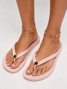 Pink-black Diamond Shoe Flowers
