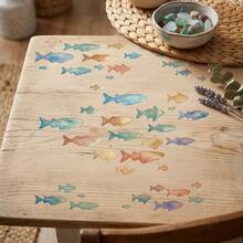 1pc Fish Wall Stencil - 10 Inch Reusable Hollow Painting Stencil, DIY Wall Painting Template, Decorative Fish Silhouette Stencil, Suitable For Home Decor, Craft Projects, Interior Design, Creative Painting, Room Renovation, Craft Template, Fish Theme Party, Events And DIY Gifts - Single Piece - View 3